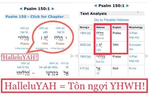 Vì sao tôi viết “HalleluYAH”?